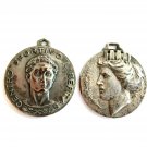 2 vintage Italian medals of Centro Sportivo Libertas and Leghe Artigiane di Roma