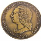 Carlo Emanuele III bronze medal Bicentenary University Veterinary Torino 1969