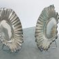 Jose Amor silversmith two floral petals trays cups in silver 800 Made in Israel