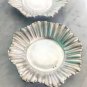 Jose Amor silversmith two floral petals trays cups in silver 800 Made in Israel