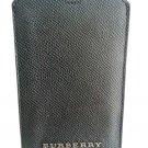BURBERRY document pochette pouch in black leather