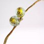 MURANO MURRINA EARRINGS studs Ball shape Made in Italy Vintage model 1970s In gift pouch