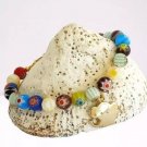 MURANO glass beads bracelet Millefiori & Elephant pendant by Pierre Cardin