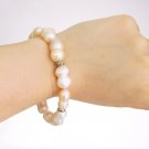 Pink PEARLS BRACELET Mallorca pearl with clip closure