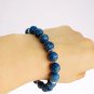 LAPIS LAZULI beaded BRACELET Spring ring closure Original In gift pouch Italy
