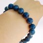 LAPIS LAZULI beaded BRACELET Spring ring closure Original In gift pouch Italy