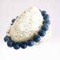 LAPIS LAZULI beaded BRACELET Spring ring closure Original In gift pouch Italy