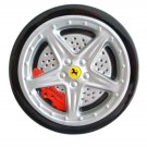 FERRARI tin metal box in F1 in the shape of a wheel FERRARI tin metal box in F1 in the shape of a wheel