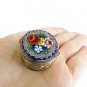 MICRO MOSAIC pill box Roman micromosaic round pocket box Made in Italy 1960s