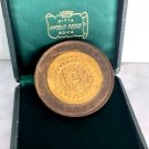 PISTOIA ITALY automobile club bronze medal Engraved by N. Salvadori PISTOIA ITALY automobile club bronze medal Engraved by N. Salvadori