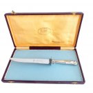 Serving KNIFE Sheffield Ambassador Cutlery handle in sterling silver In gift box
