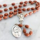 SAINT CHRISTOPHER Praying rosary necklace