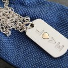 MORELLATO JEWELS Italy LOVE pendant charm for necklace in steel and gold