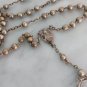 SAINT JOSEPH Praying rosary silver plated with medal of Saint Joseph