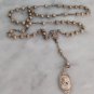 SAINT JOSEPH Praying rosary silver plated with medal of Saint Joseph