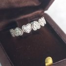 IACOPINI ring in Sterling Silver 925 with Hearts Made in Italy In gift box