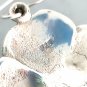 FLOWER pendant dangling drop EARRINGS in Sterling SILVER 925 in gift box