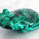 MALACHITE FROG stone hand carved paperweight Good Luck from Congo Africa MALACHITE FROG stone hand carved paperweight Good Luck from Congo Africa