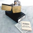 ZIPPO lighter in solid brass Model E XIII from 1997 In box with guarantee ZIPPO lighter in solid brass Model E XIII from 1997 In box with guarantee