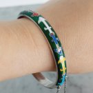 Sterling silver bracelet with enameled anchors in different colors Sterling silver bracelet with enameled anchors in different colors