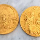 Christmas Holy Family 1998 & 1999 Two medals Made in Italy Numbered