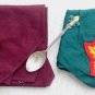 Boy Scouts memorabilia set 3 pieces Silver spoon and 2 handkerchief