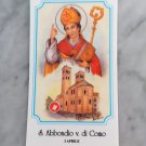Saint ABBONDIO Abundius of Come Italy saint image relic reliquary ex indumentis