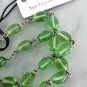 Saint DON BOSCO John Melchior Bosco ROSARY necklace green glass beads Italy