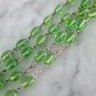 Saint DON BOSCO John Melchior Bosco ROSARY necklace green glass beads Italy