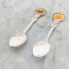 Share CUNARD Cruise Line Queen Elizabeth II 2 collector sugar spoons silver plated 70s