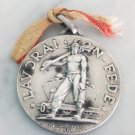 Italian medal in silver 800 by Engraver P. Morbiducci LAVORAI con FEDE MONTECATINI Italy 1940 Italian medal in silver 800 by Engraver P. Morbiducci LAVORAI con FEDE MONTECATINI Italy 1940