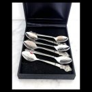 ROLEX set of 6 spoons Lucerne Bucherer spoons Original from 1980s in gift box