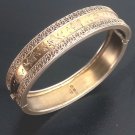 John Millward Banks Birmingham cuff bracelet in sterling Silver 925 and gold 18K