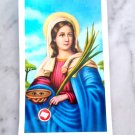 Saint Lucia of Syracuse Siracusa Italy Santa Lucy image & votive relic Vatican ex indumentis Saint Lucia of Syracuse Siracusa Italy Santa Lucy image & votive relic Vatican ex indumentis