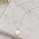 Sterling silver 925 heart pendant Made in Arezzo Italy and 18K GP chain necklace