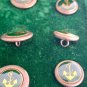 MARIO PIERALLI 12 BUTTONS complete set Marine with anchor in gold color Italy
