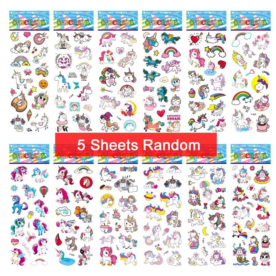 5 Sheets Kids Stickers Puffy Stickers For Children Birthday Christmas ...