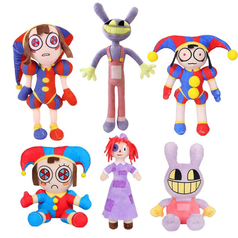 New The Amazing Digital Circus Plush Clown Ragatha Pomni Cartoon Jax ...