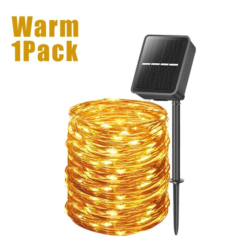 Outdoor Led Solar Fairy Lights Christmas Decoration Waterproof Solar