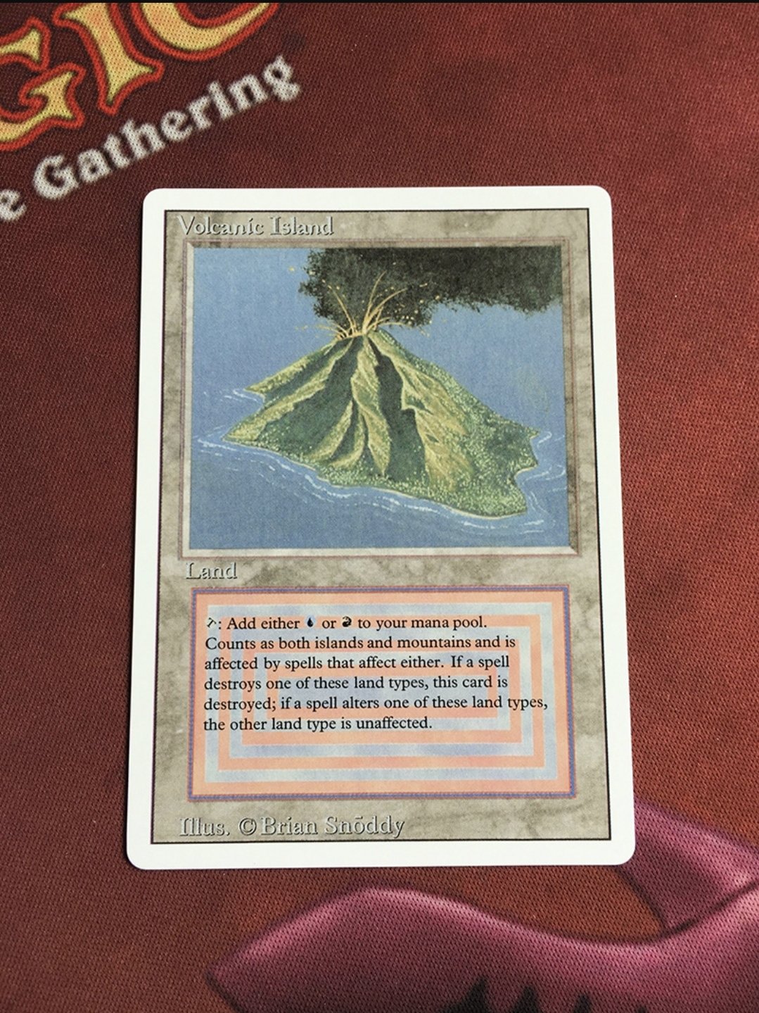1x Mtg Proxy Volcanic Island Revised magic the gathering proxy mtg cards