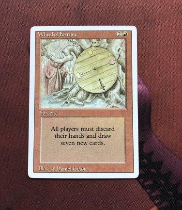 1x Mtg Proxy Wheel of Fortune Revised Edition 3ED magic the gathering proxy mtg cards 1x Mtg Proxy Wheel of Fortune Revised Edition 3ED magic the gathering proxy mtg cards