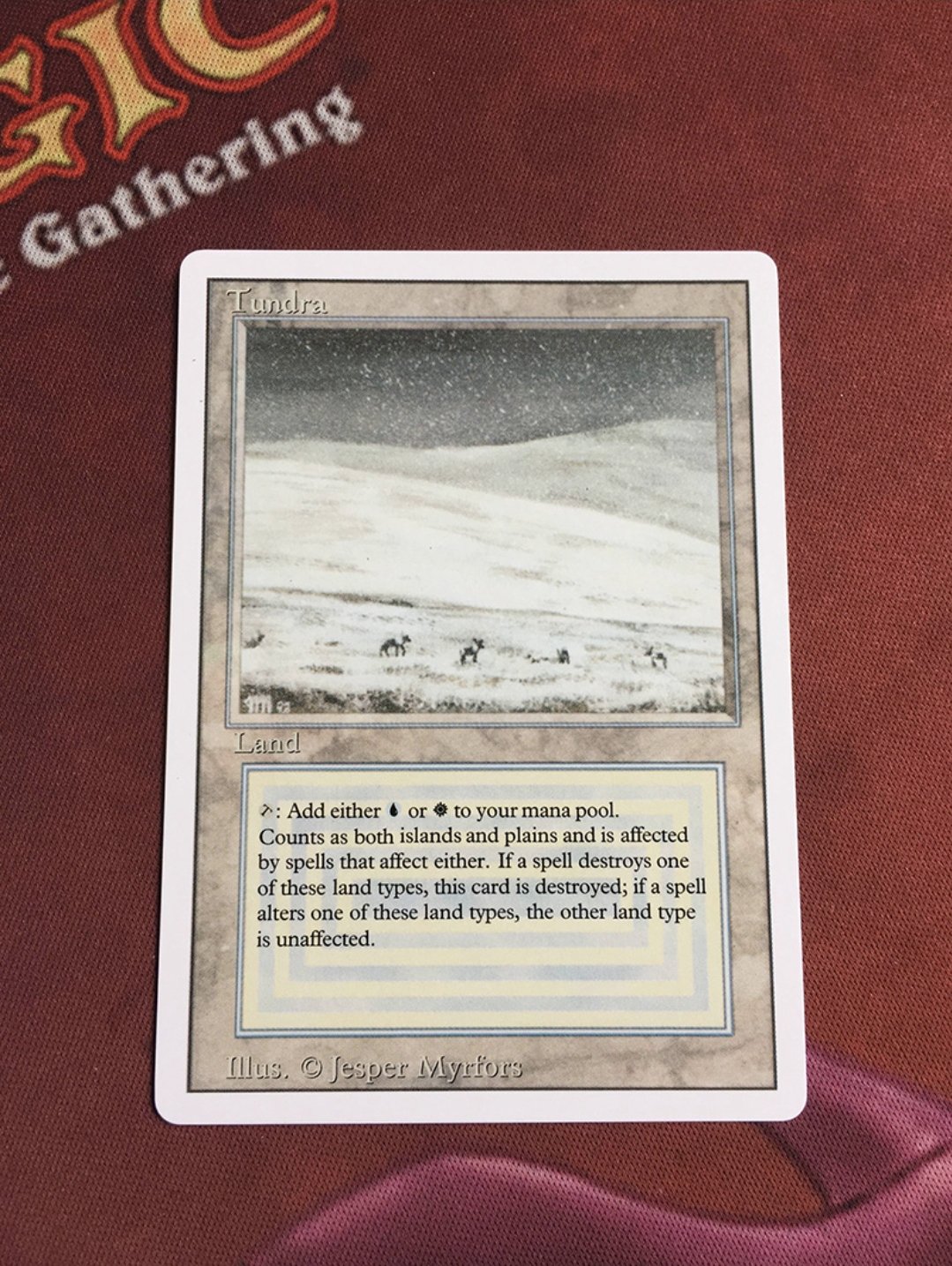 1x Mtg Proxy Tundra Revised magic the gathering proxy mtg cards
