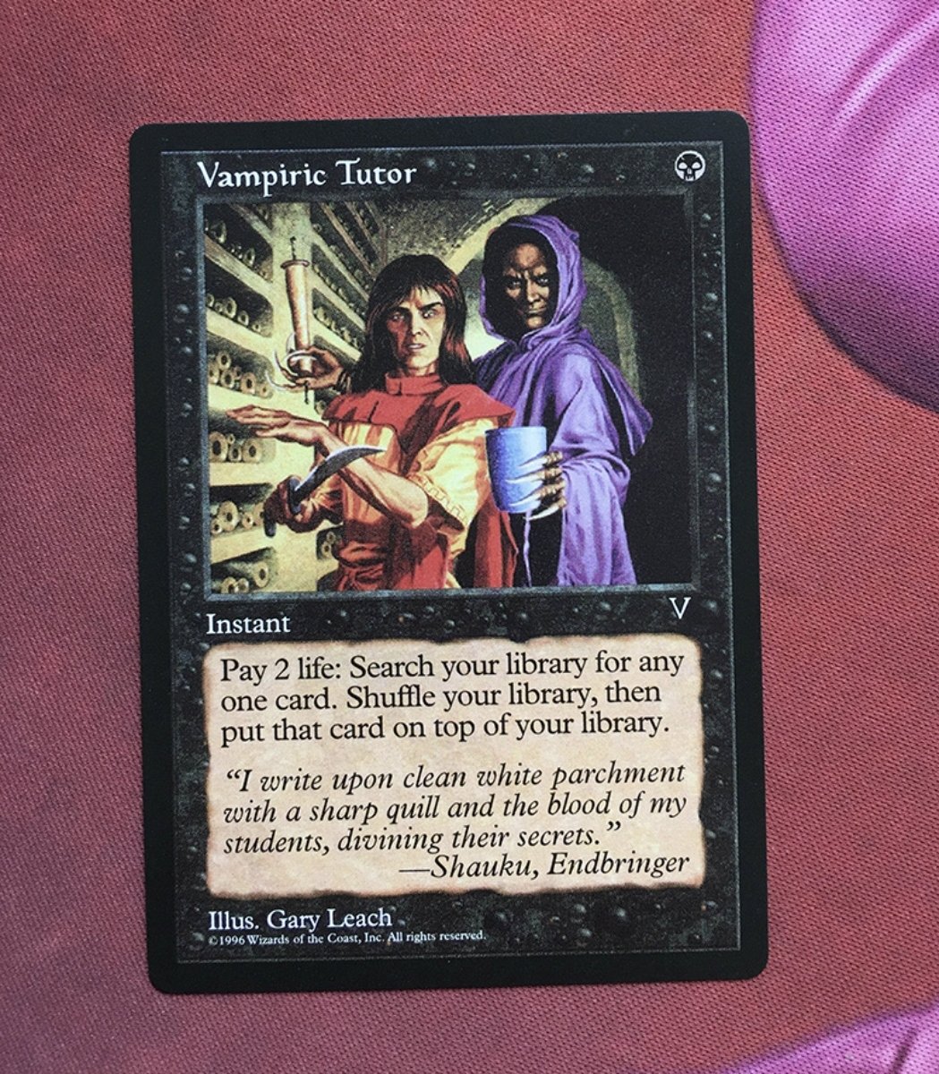 1x Mtg Proxy Vampiric Tutor Vision magic the gathering proxy mtg cards