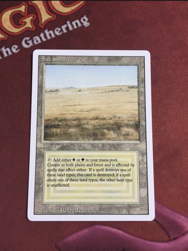 1x Mtg Proxy Savannah Revised magic the gathering proxy mtg cards