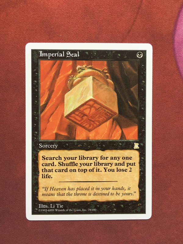 1x Mtg Proxy Imperial Seal Portal Three Kingdoms magic the gathering proxy mtg cards