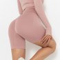 YYBD-0002, Seamless stretch fitness butt lift yoga pants High waist women yoga tight shorts