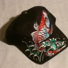 ED HARDY KOI FISH TRUCKER HAT "BLACK"