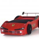 Woody Red Twin Car Bed