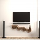 Batamex Parametric 40" Floating Shelf Modern Geometric Wooden 3D Wavy Wall Piece