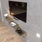 Batamex Parametric 40" Floating Shelf Modern Geometric Wooden 3D Wavy Wall Piece